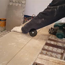 Installation of an Elevated dry screed