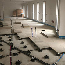 Elevated heating floor system's video