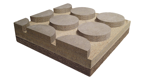 Sistema radiante in cementolegno e fibra di legno BetonRadiant Fiber base