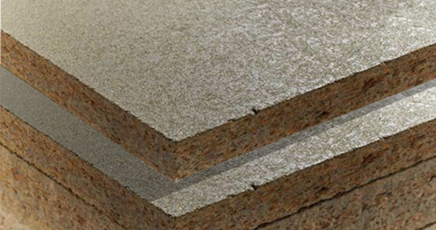 Cement bonded particle board Betonfloor