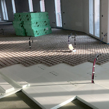 Radiant heating floor Betonradiant