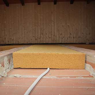 Wood fiber Attic and counter-walls